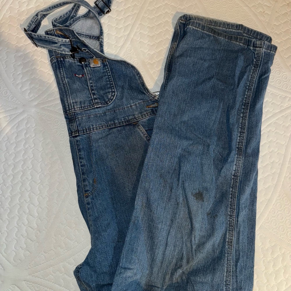 Carhartt Blue Denim Overalls